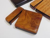 Wood Wallet And Business Card Case 2 small