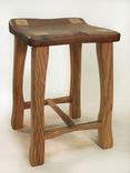 The Stool - Backless In Walnut & Oak 3 small