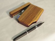 Wood Wallet And Business Card Case 2 small