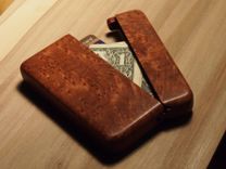 Redwood Burl Wallet And Business Card Holder 2 small