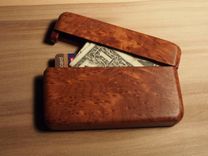 Redwood Burl Wallet And Business Card Holder 3 small