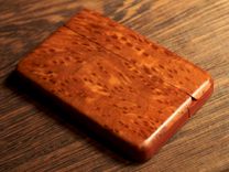 Redwood Burl Wallet And Business Card Holder 1 small