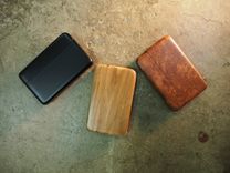 Ebony Wood Wallet And Business Card Case 4 small