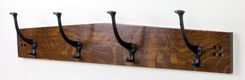 Craftsman Style Cast Iron Hook Coat Rack 3 small