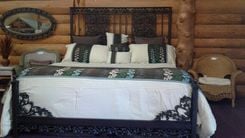 Custom Made Rustic King Iron Bed 1 small