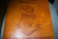 Custom Leather Coast Guard Chief Book 1 small
