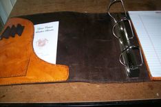 Custom Leather Coast Guard Chief Book 3 small