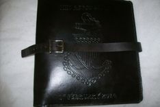 Personalized Leather Charge Book For Coast Guard Cpo 1 small