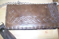 Custom Leather Biker Wallet With Full Celtic Knot 2 small