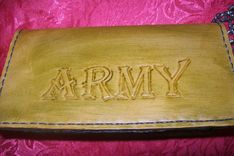 Custom Leather Biker Wallet With Army Logo 1 small