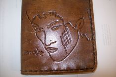 Custom Leather Deluxe Wallet With Bruce Lee And Yin Yang Symbol 1 small
