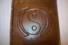 Custom Leather Deluxe Wallet With Bruce Lee And Yin Yang Symbol 2 small