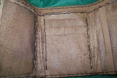 Custom Leather Imperial Trifold Wallet With Air Force Logo And Personalization 3 small