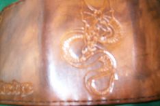 Custom Leather Imperial Trifold Wallet With Dragon Design 3 small