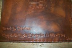 Custom Leather Portfolio With Masonic Symbol And Personalization 2 small