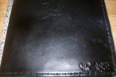 Custom Leather Zippered Portfolio With Custom Design And Personalization 2 small