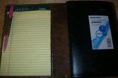 Custom Leather Day Planner 2 small