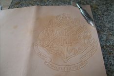 Leather Kindle Cover With Hogwarts Crest 6 small