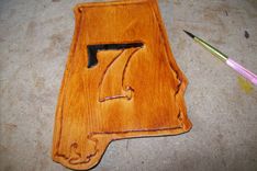 Leather State Of Alabama Patches 15 small