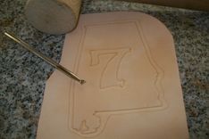 Leather State Of Alabama Patches 16 small