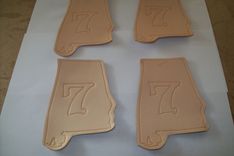 Leather State Of Alabama Patches 19 small