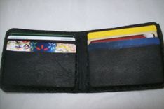 Man's Black Leather Wallet 2 small