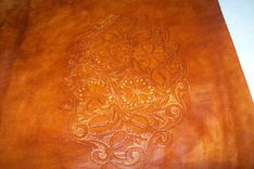 Custom Leather Portfolio With Scrolling Sheridan 2 small