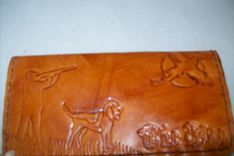 Custom Leather Checkbook Cover 1 small