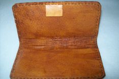 Custom Leather Checkbook Cover 2 small