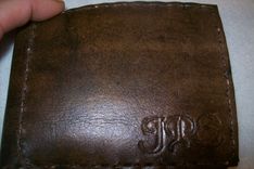Custom Leather Moneyclip Wallet 2 small