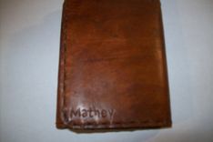 Custom Leather Imperial Trifold Wallet With Air Force Symbol 2 small