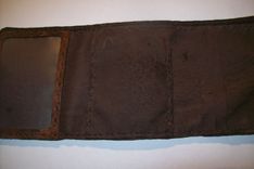 Custom Leather Trifold Wallet With Corner Celtic Design In Bison Brown 2 small