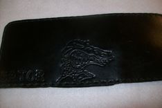 Leather Imperial Trifold Wallet With Alligator Design 1 small