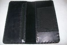 Leather Biker Wallet With Skull And Wings Design 2 small
