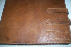 Custom Leather Business Checkbook Cover With Business Name 1 small