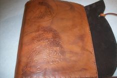 Leather Executive Planner With Flowers, Ladybug And Tie Closure 2 small