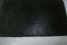 A Tri Fold Black Leather Men's Wallet 3 small