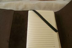 Custom Leather Journal With Scalloped Edge In Weathered Color 2 small