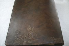 Custom Leather Left-Handed Business Binder And Portfolio 1 small