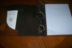 Custom Leather Coast Guard Chief Book 1 small