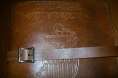 Custom Leather Coast Guard Chief Book 2 small