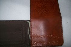 Custom Leather Moneyclip Wallet 2 small