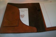 Custom Leather Portfolio/Padfolio 2 small