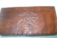 Custom Leather Checkbook Cover 1 small