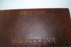 Custom Leather Checkbook Cover 2 small