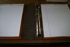 Custom Leather Binder/Portfolio/Padfolio 1 small
