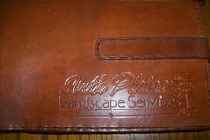 Custom Leather Business Checkbook Cover 1 small