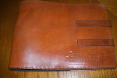 Custom Leather Business Checkbook Cover 3 small