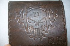 Custom Leather Moneyclip Wallet 1 small