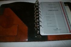 Custom Leather Planner/Binder 3 small